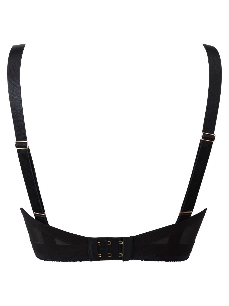 VIP Retrolution Padded Staylo Plunge Bra - Black