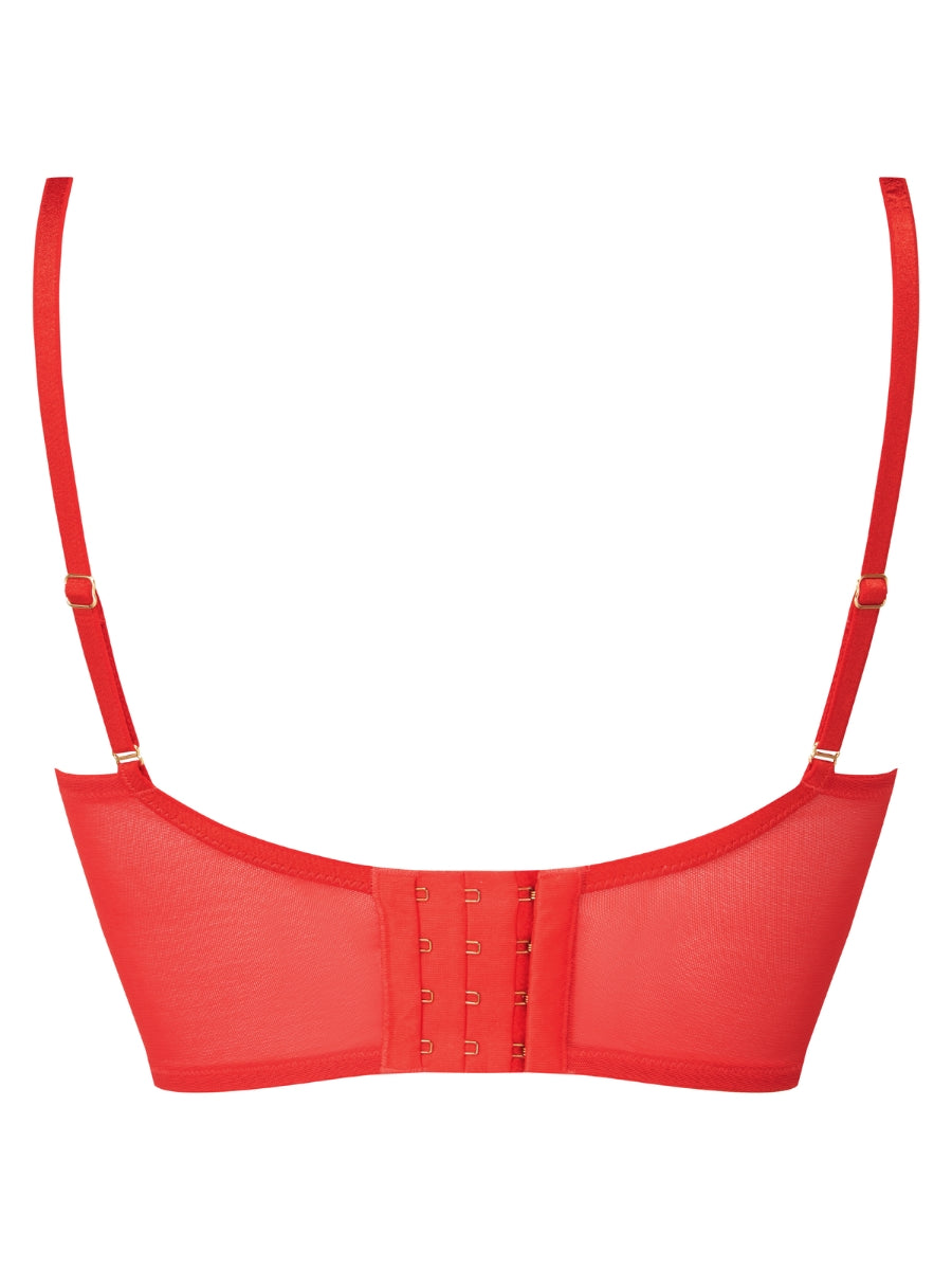 Encore Longline Bra - Allure Red