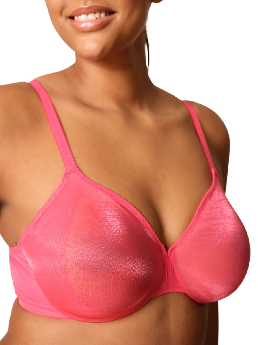 Glossies Sheer Moulded Bra - Paradise Pink