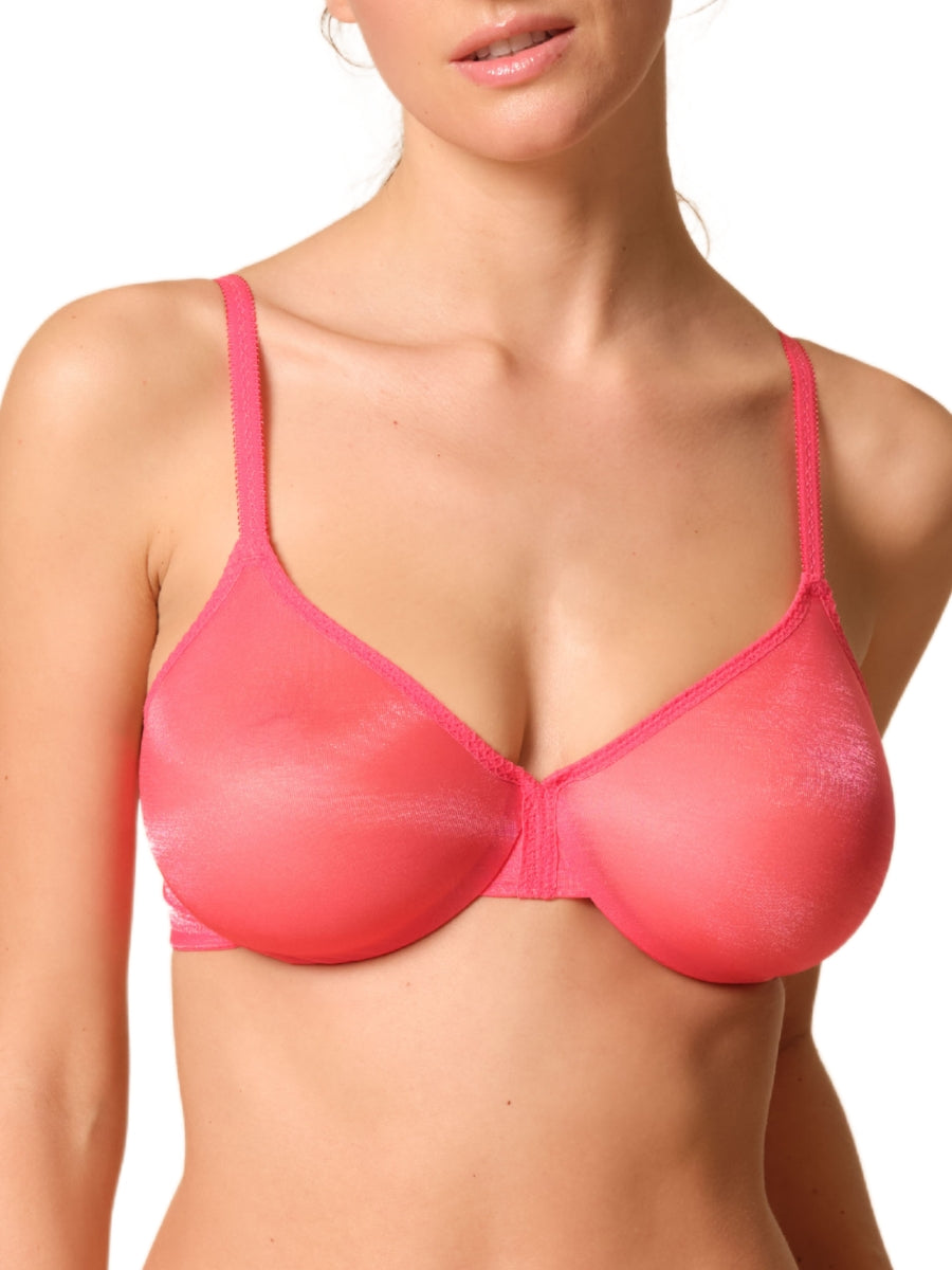 Glossies Sheer Moulded Bra - Paradise Pink