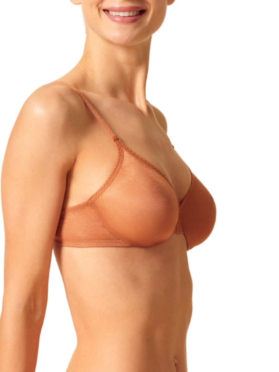 Glossies Sheer Moulded Bra - Sunkissed