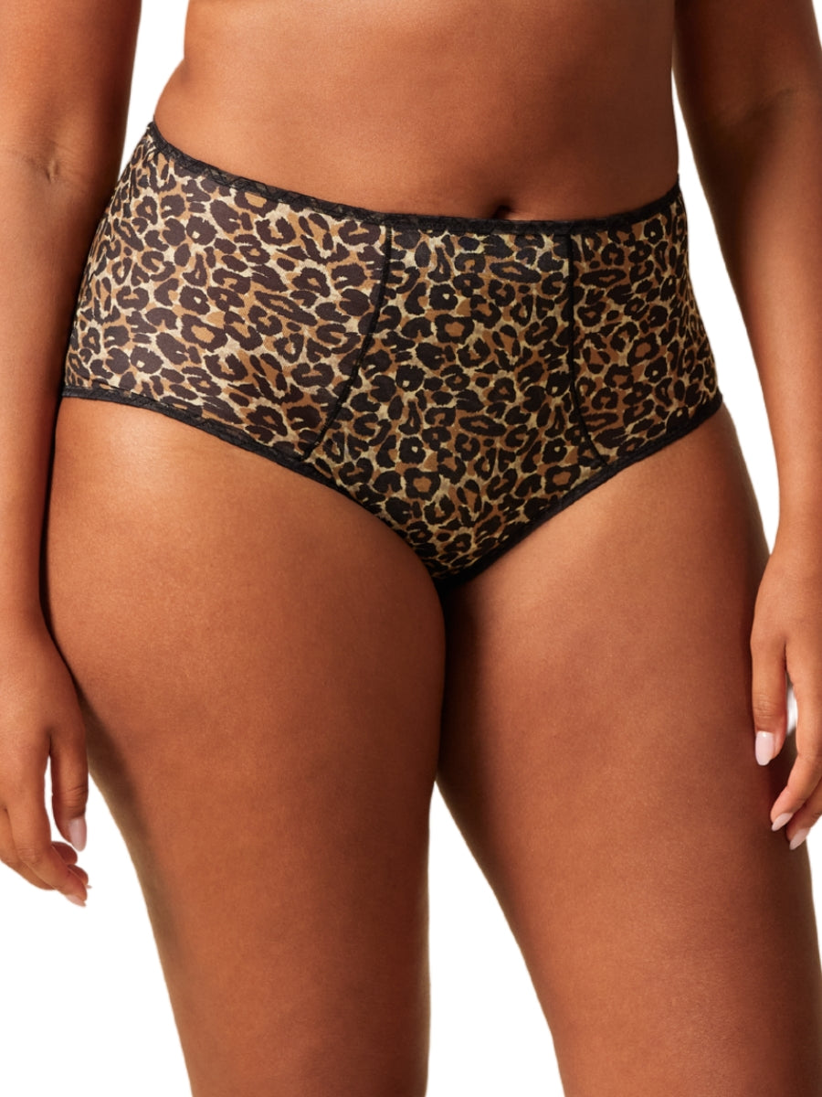 Glossies Leopard Deep Brief