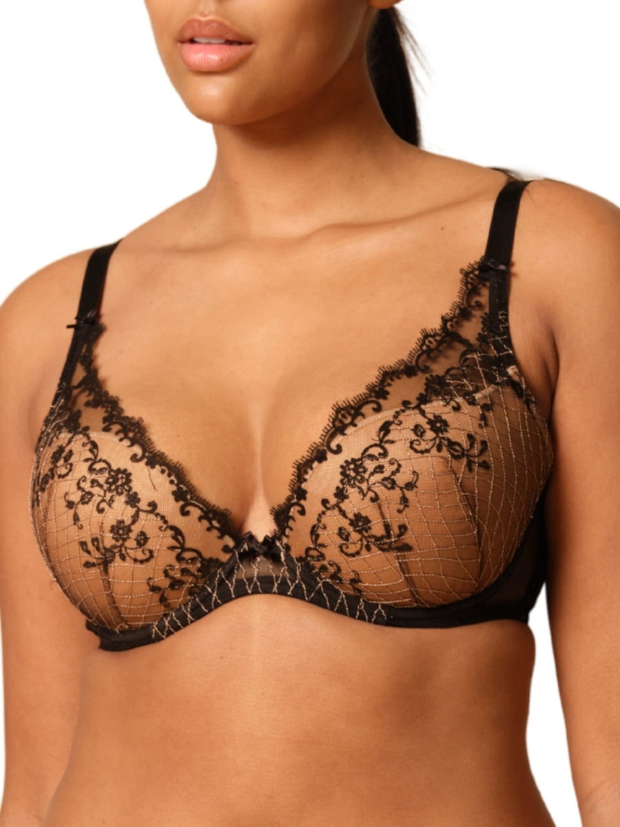 Lacage Padded High Apex Bra - Black
