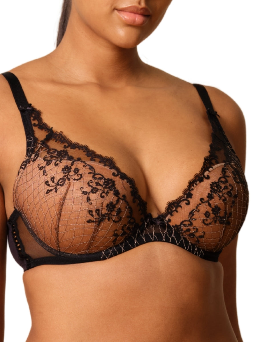 Lacage Padded High Apex Bra - Black