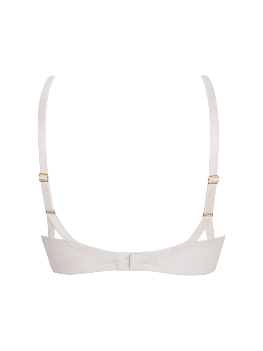 Lacage Padded High Apex Bra - Pale Ivory