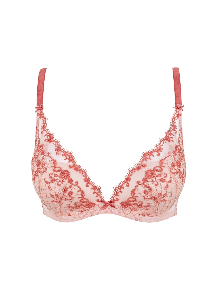 Lacage Padded High Apex Bra - Rose
