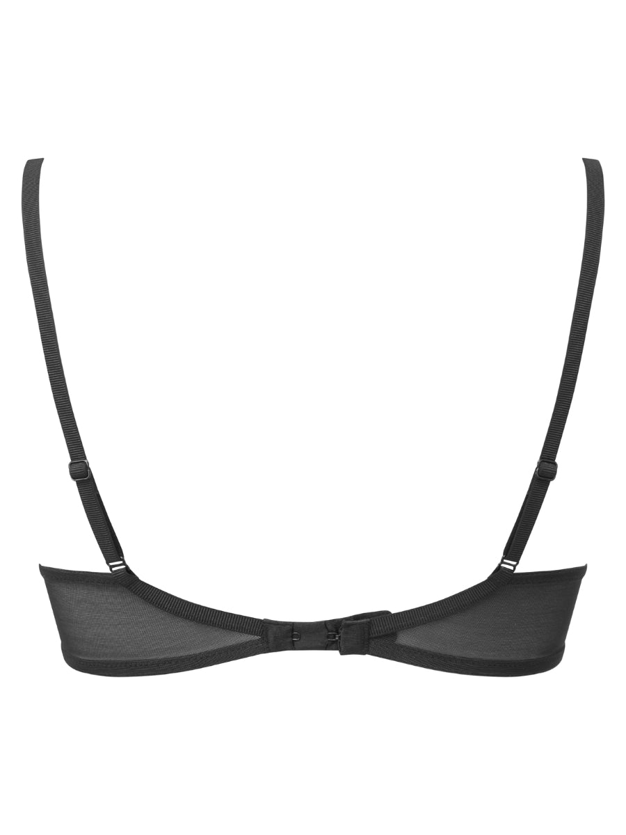 Rebel Balcony Bra - Black
