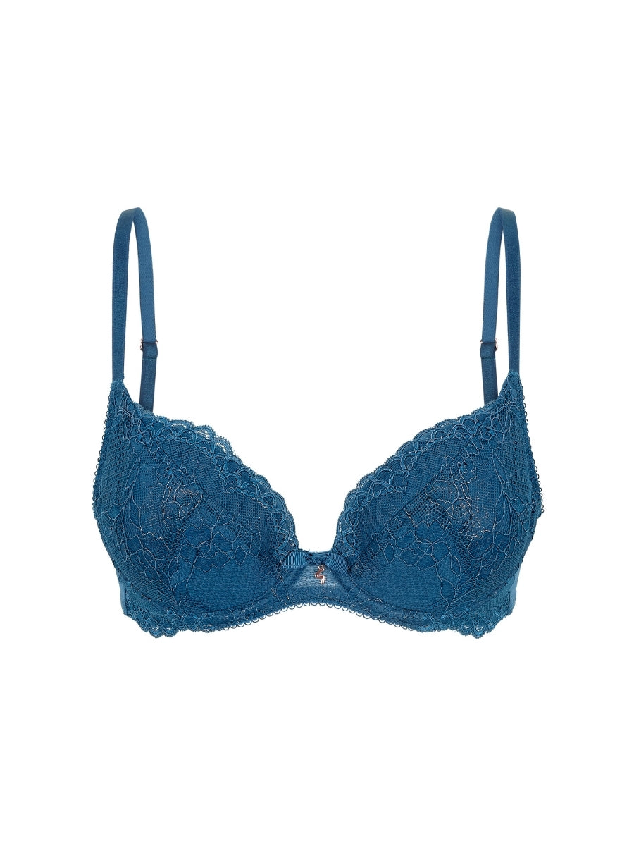Superboost Lace Padded Plunge Bra - Deep Teal