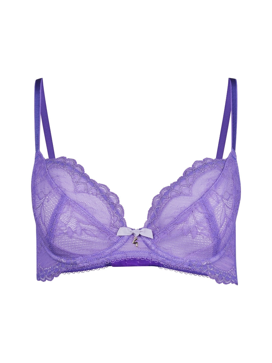 Superboost Lace Plunge Bra - Purple Hebe