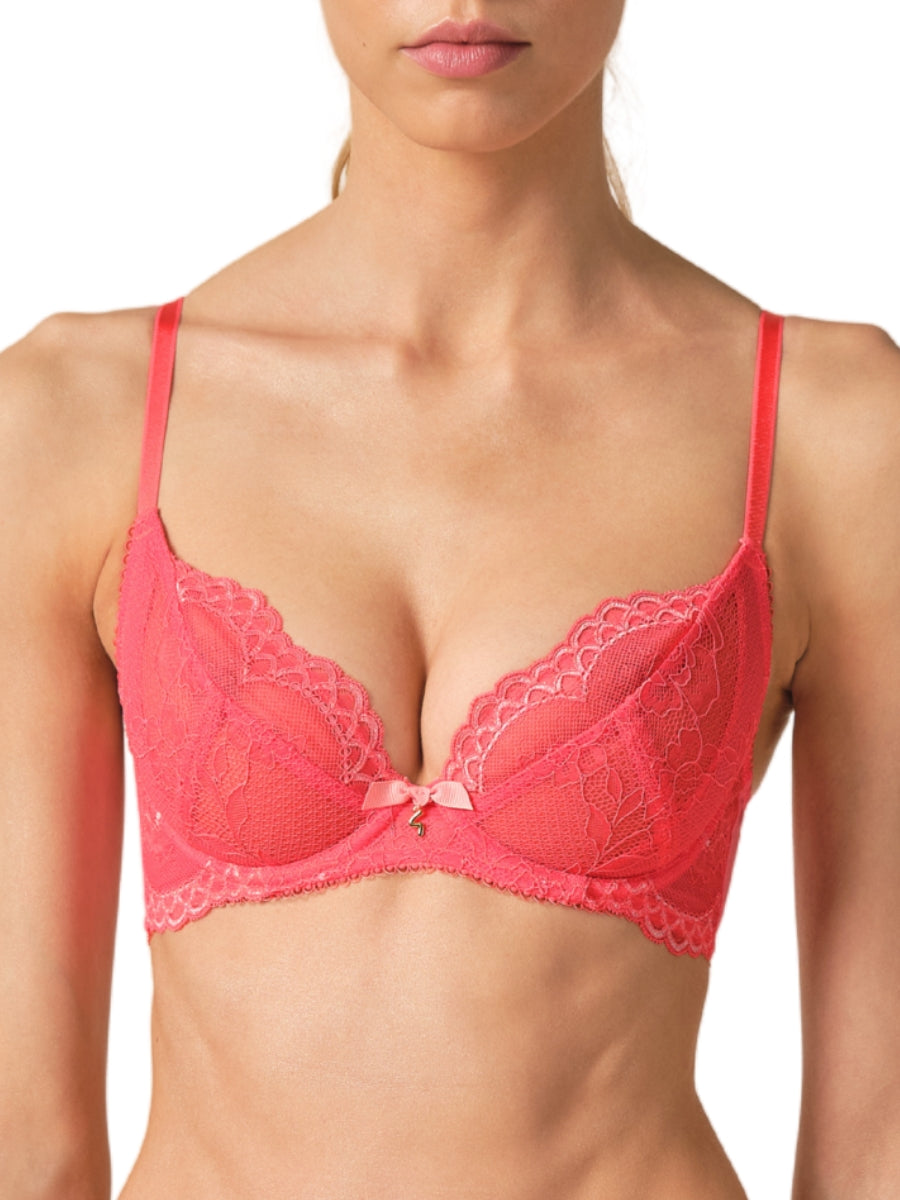 Superboost Lace Plunge Bra - Sugar Coral