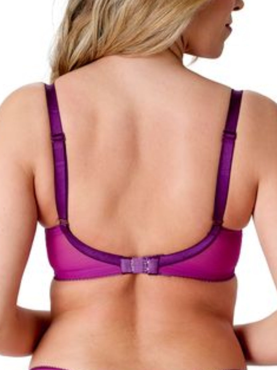 Swirl Balcony Bra - Raspberry