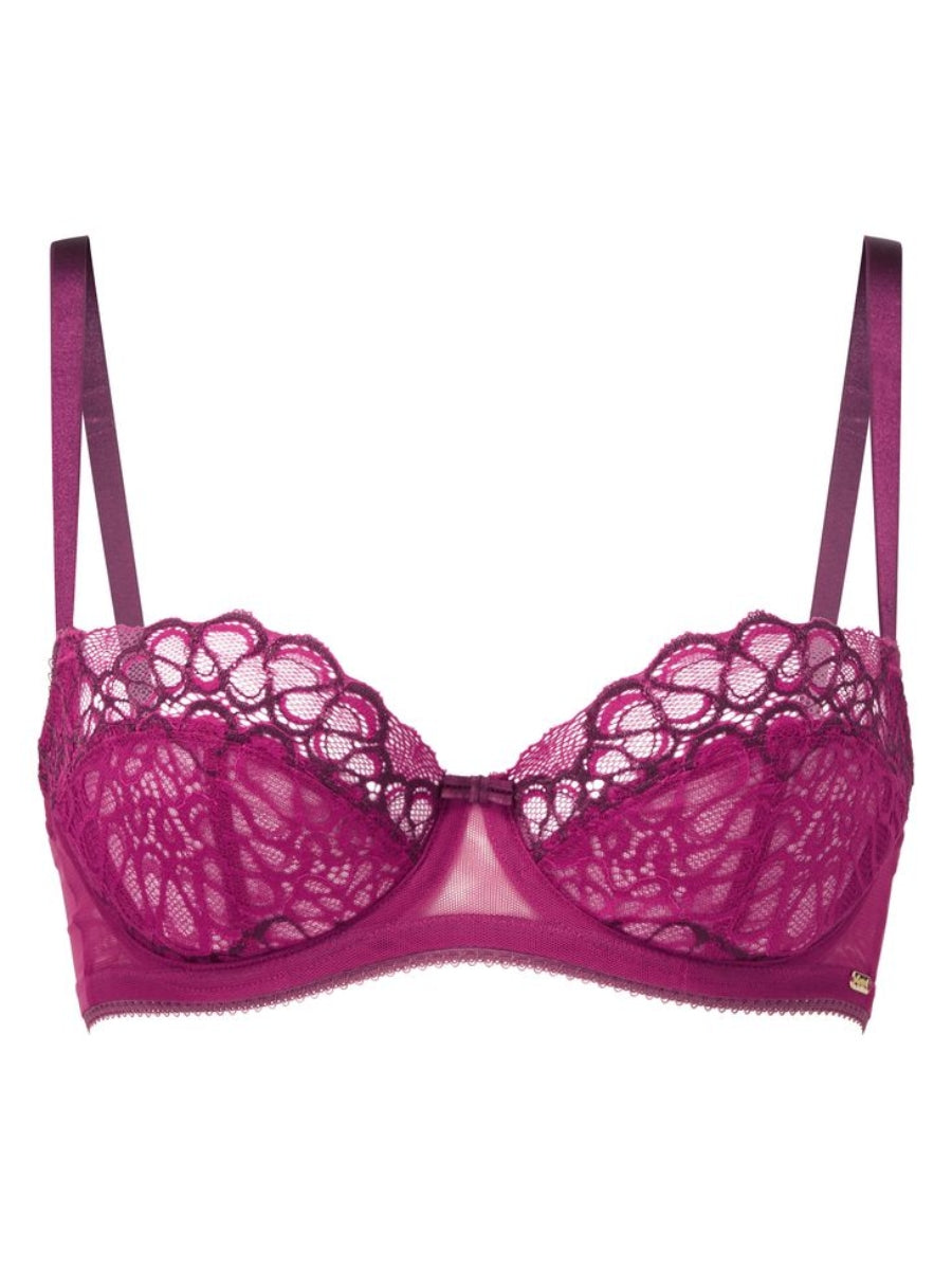 Swirl Balcony Bra - Raspberry