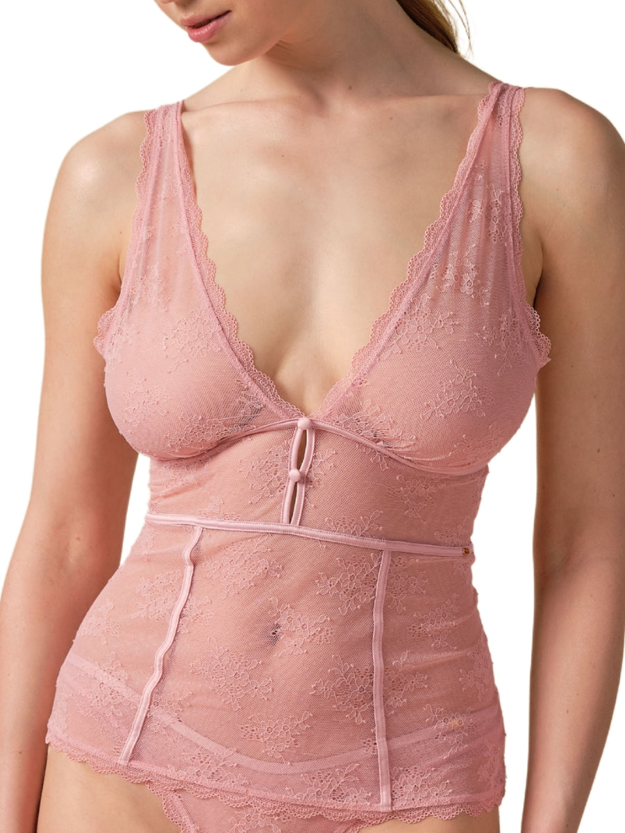 Vintage Romance Cami Top - Soft Pink