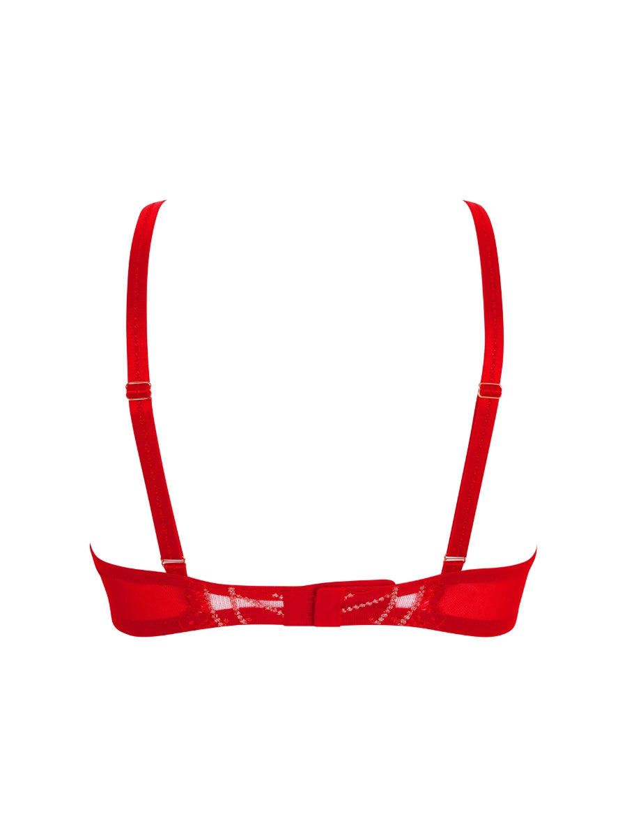 VIP Etoile Plunge Bra - Red