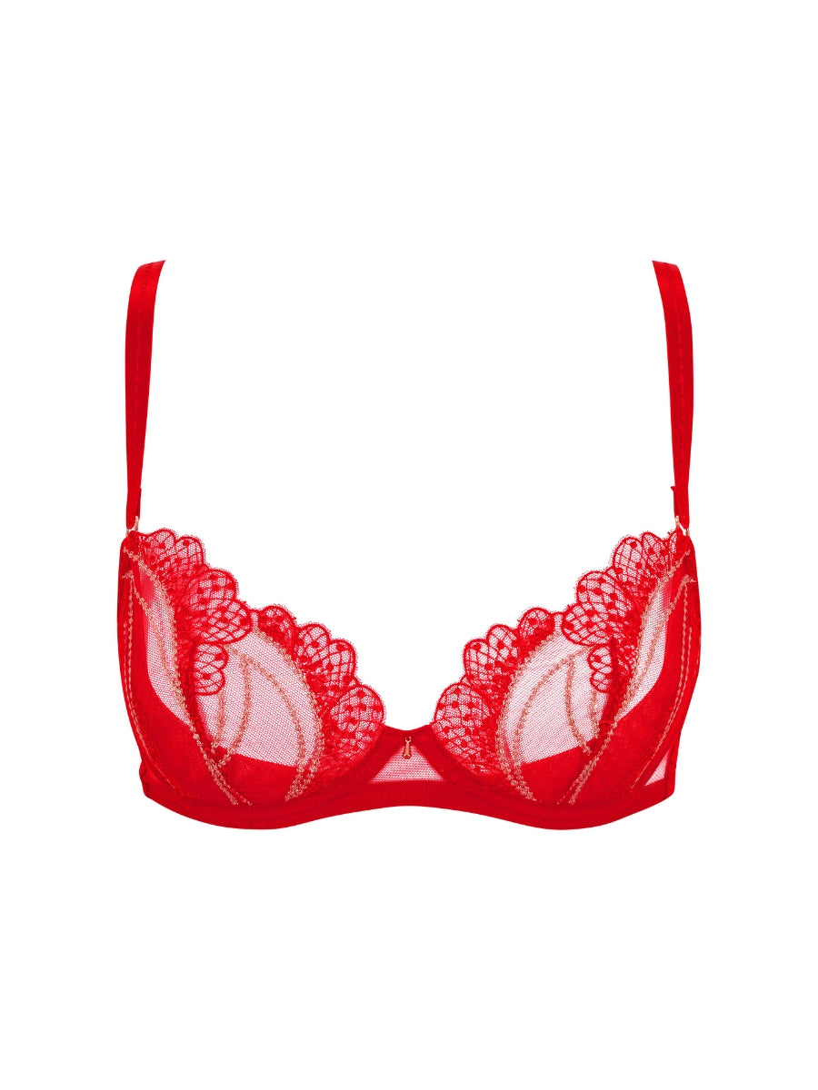 VIP Etoile Plunge Bra - Red