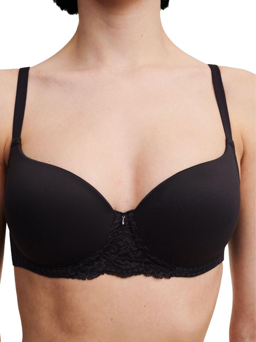 chantelle easy feel marilyn covering t shirt bra black