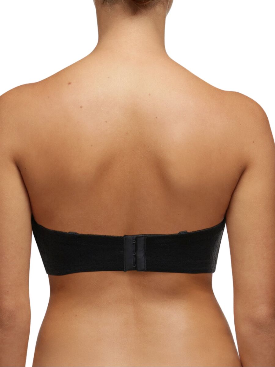 chantelle easy feel norah bandeau t shirt bra black