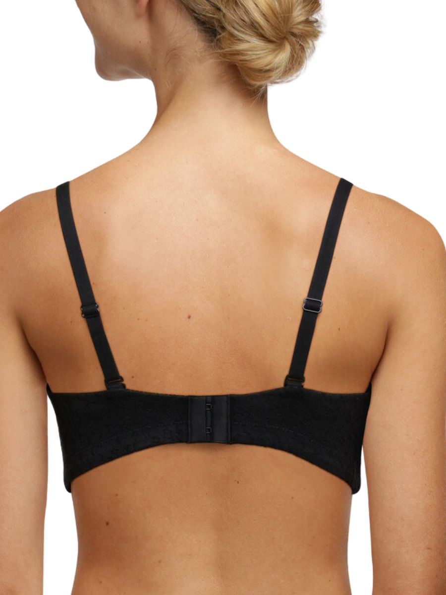 chantelle easy feel norah bandeau t shirt bra black