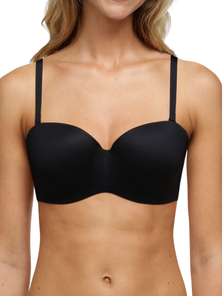 chantelle easy feel norah bandeau t shirt bra black