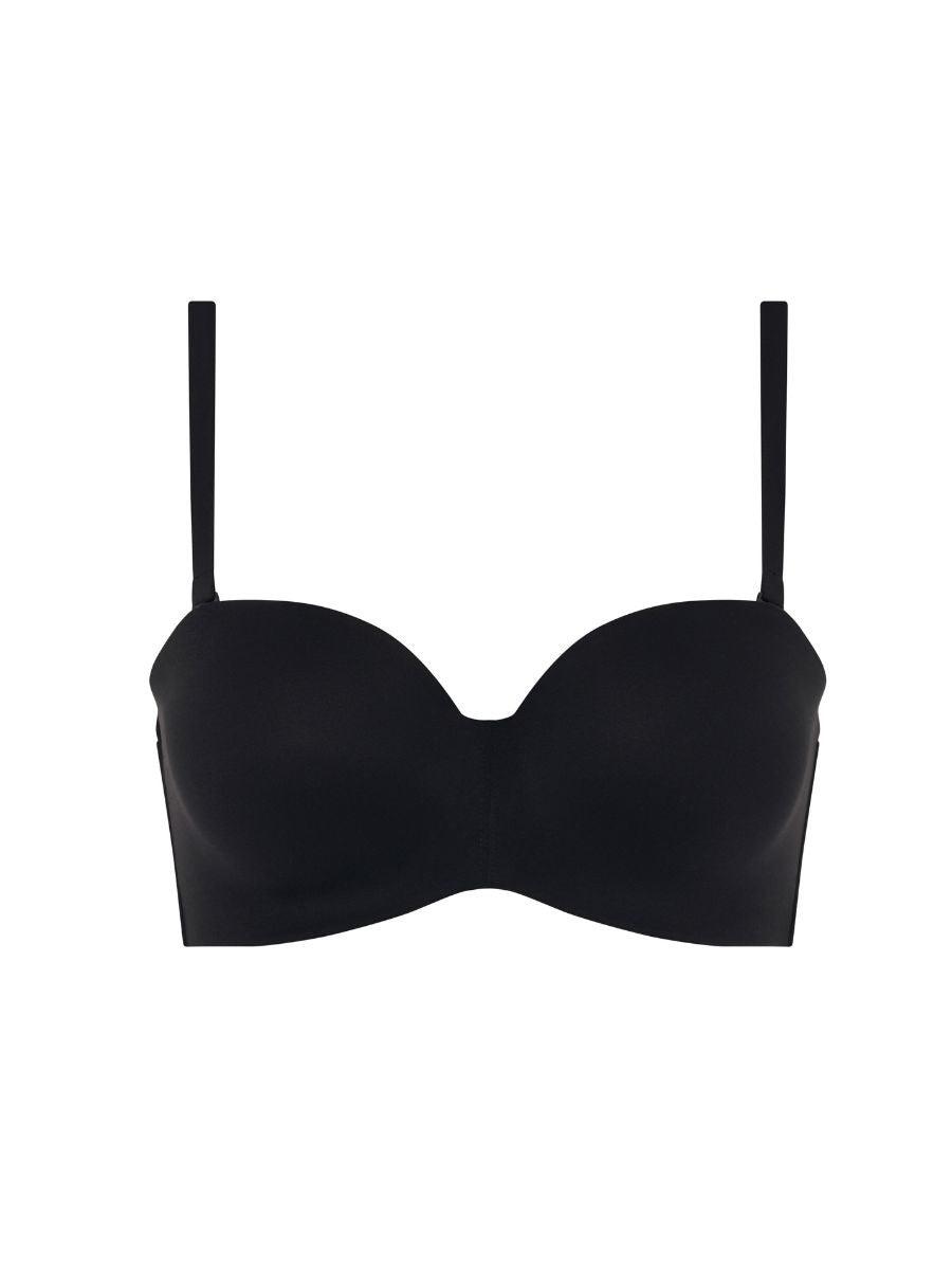 chantelle easy feel norah bandeau t shirt bra black