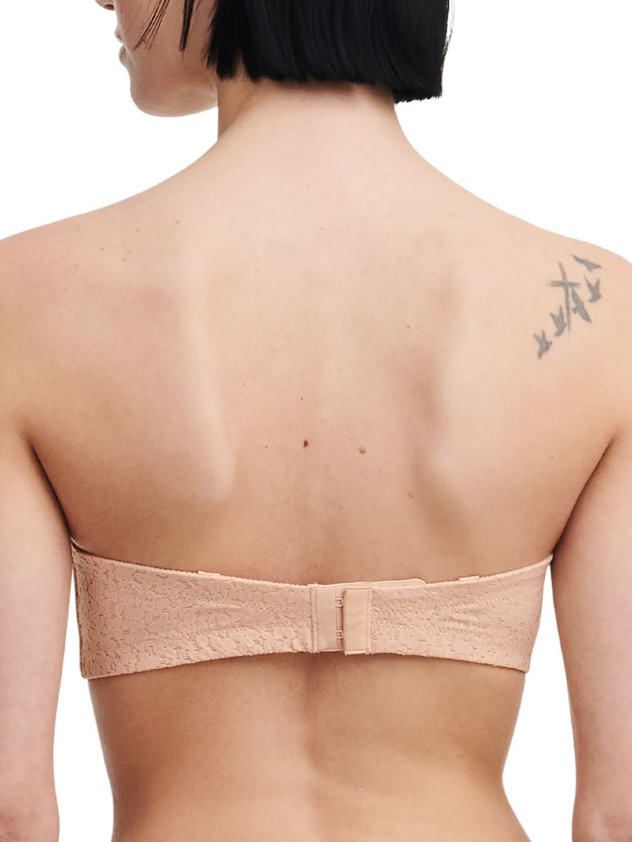 chantelle easy feel norah bandeau t shirt bra golden beige