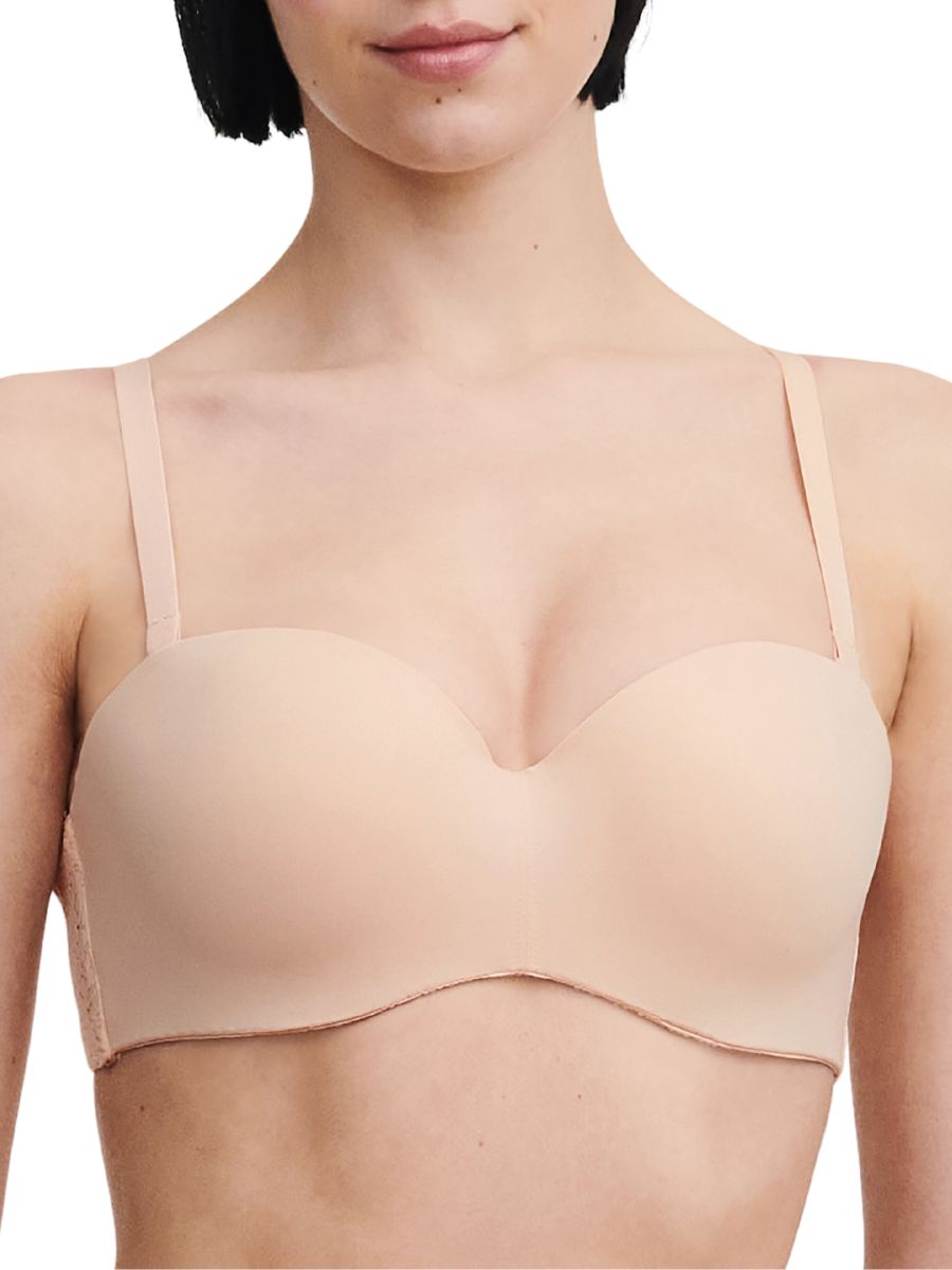 chantelle easy feel norah bandeau t shirt bra golden beige