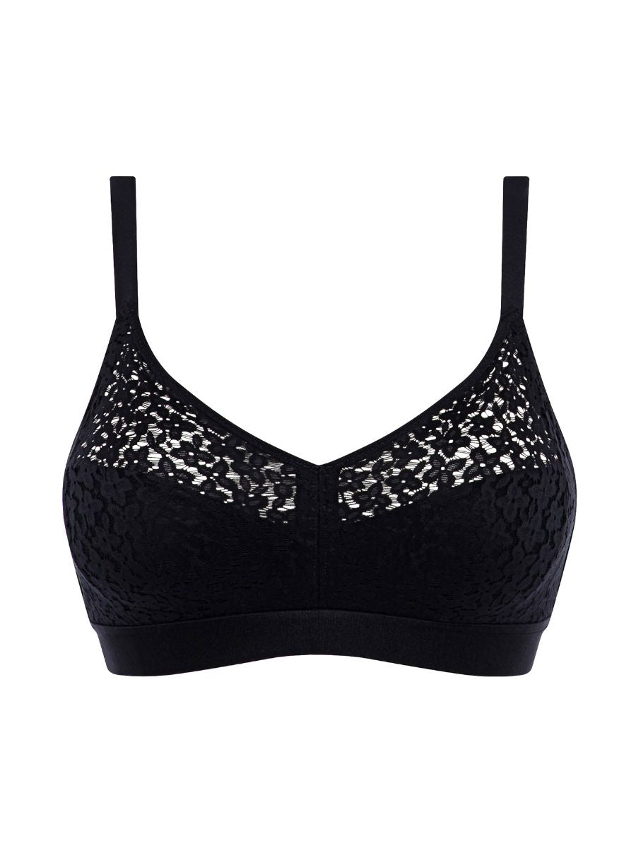 chantelle easy feel norah wirefree support bra black
