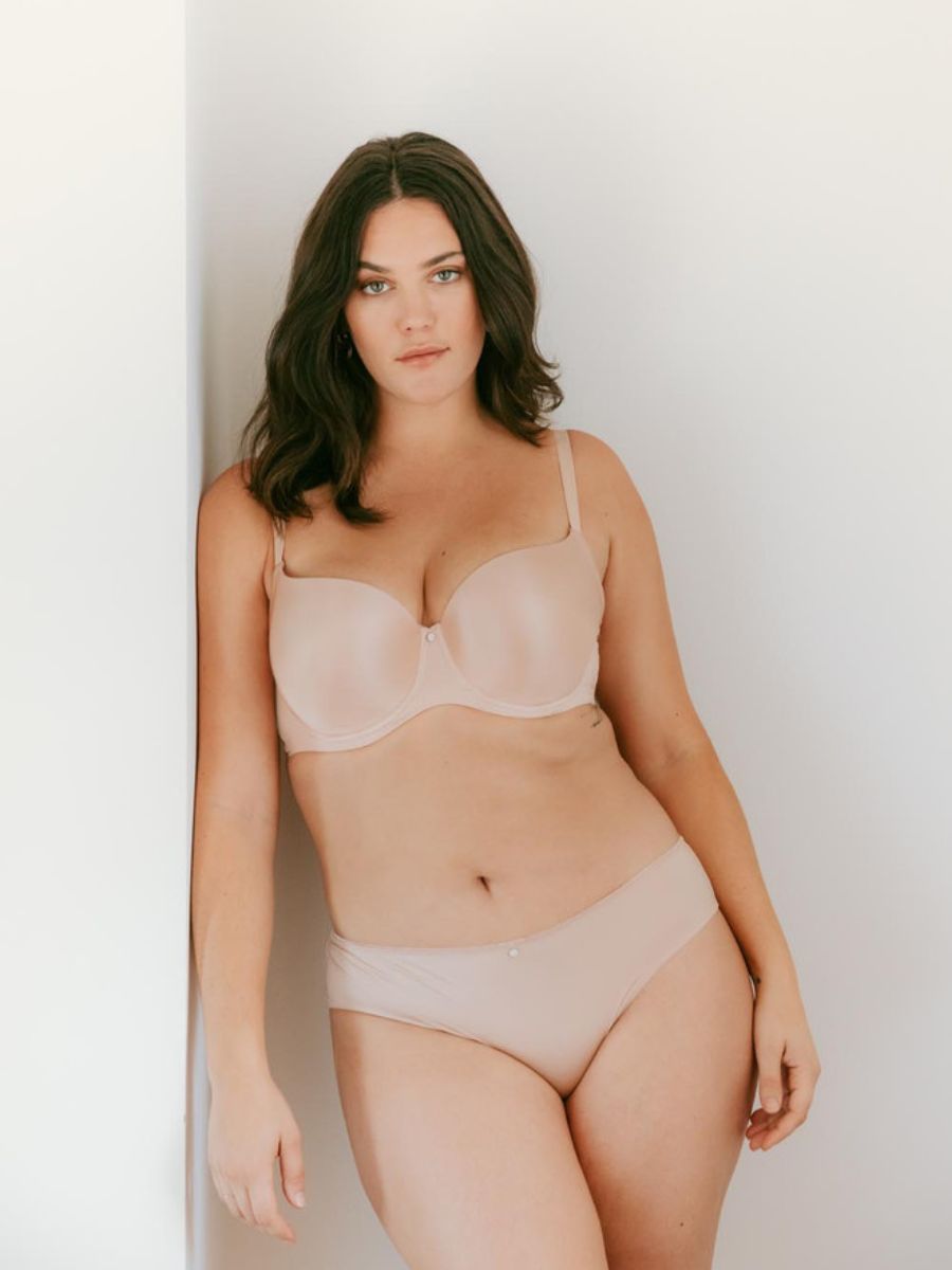 panache cleo harper t-shirt bra powder