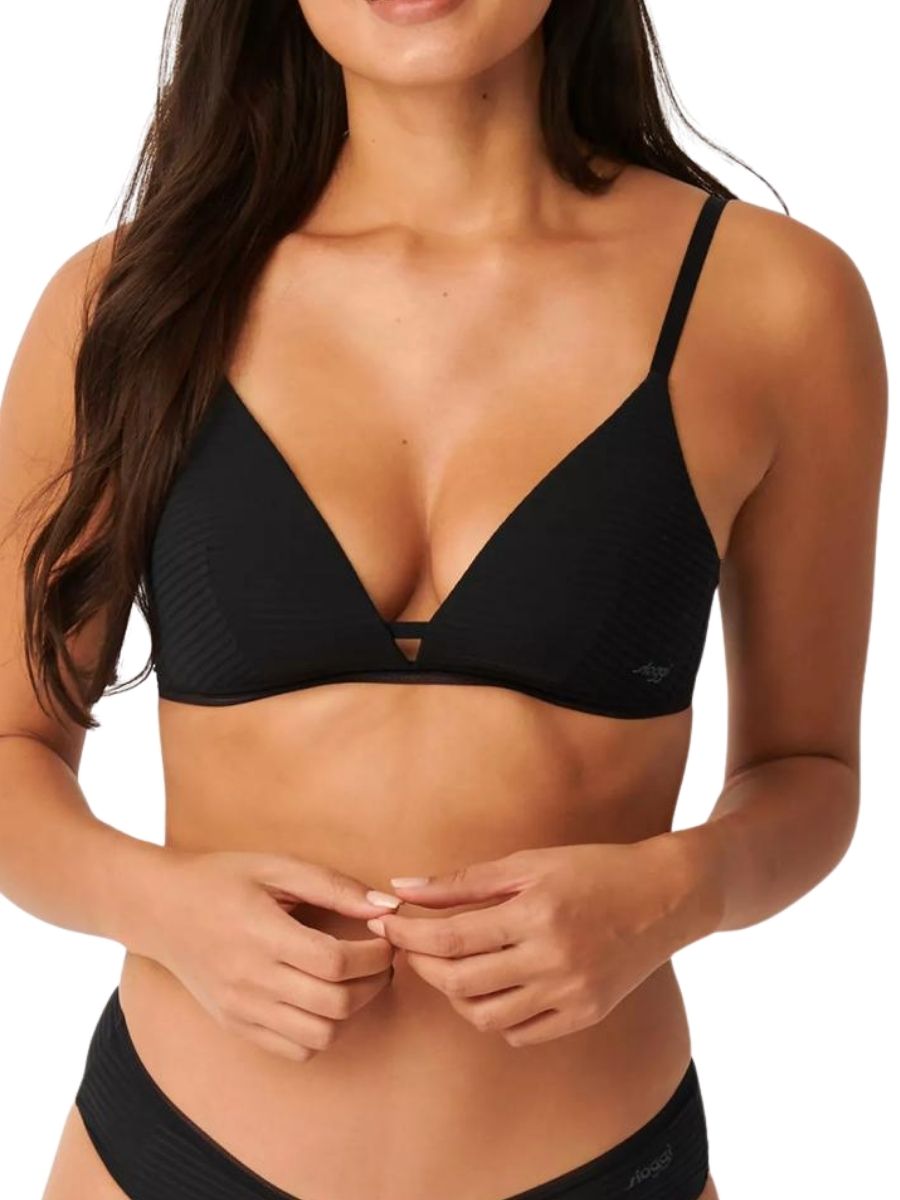 Ever Fresh Plus Plunge Bralette - Black