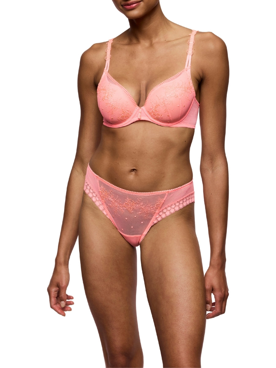 Annaelle Padded Heartshape Bra - Neon Peach