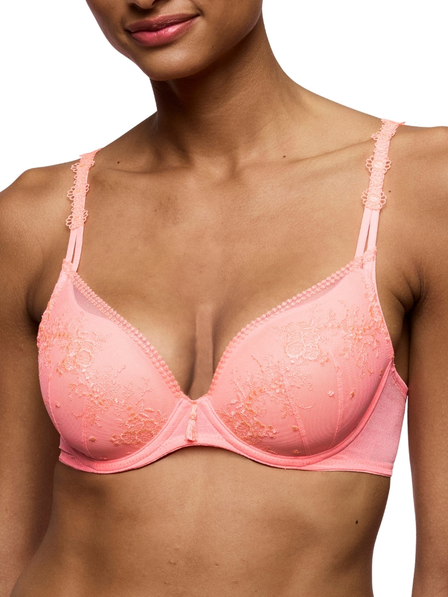 Annaelle Padded Heartshape Bra - Neon Peach