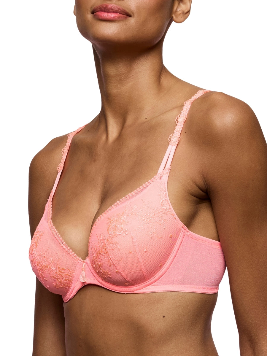Annaelle Padded Heartshape Bra - Neon Peach