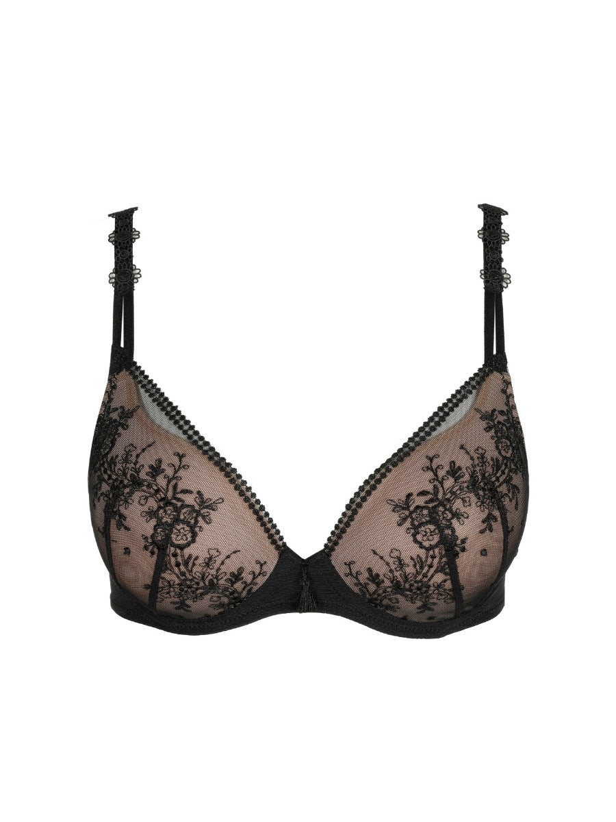 Annaelle Padded Heartshape Bra - Black
