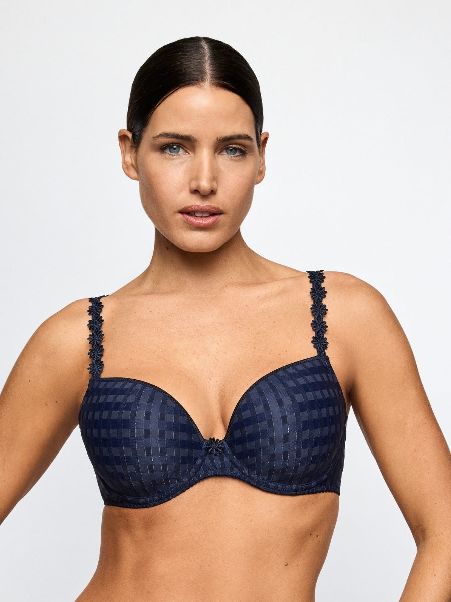 Avero Padded Plunge Bra - Velvet Blue