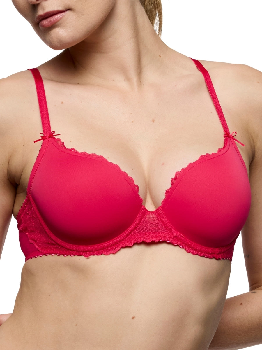 Azelie Padded Heartshape Bra - Raspberry