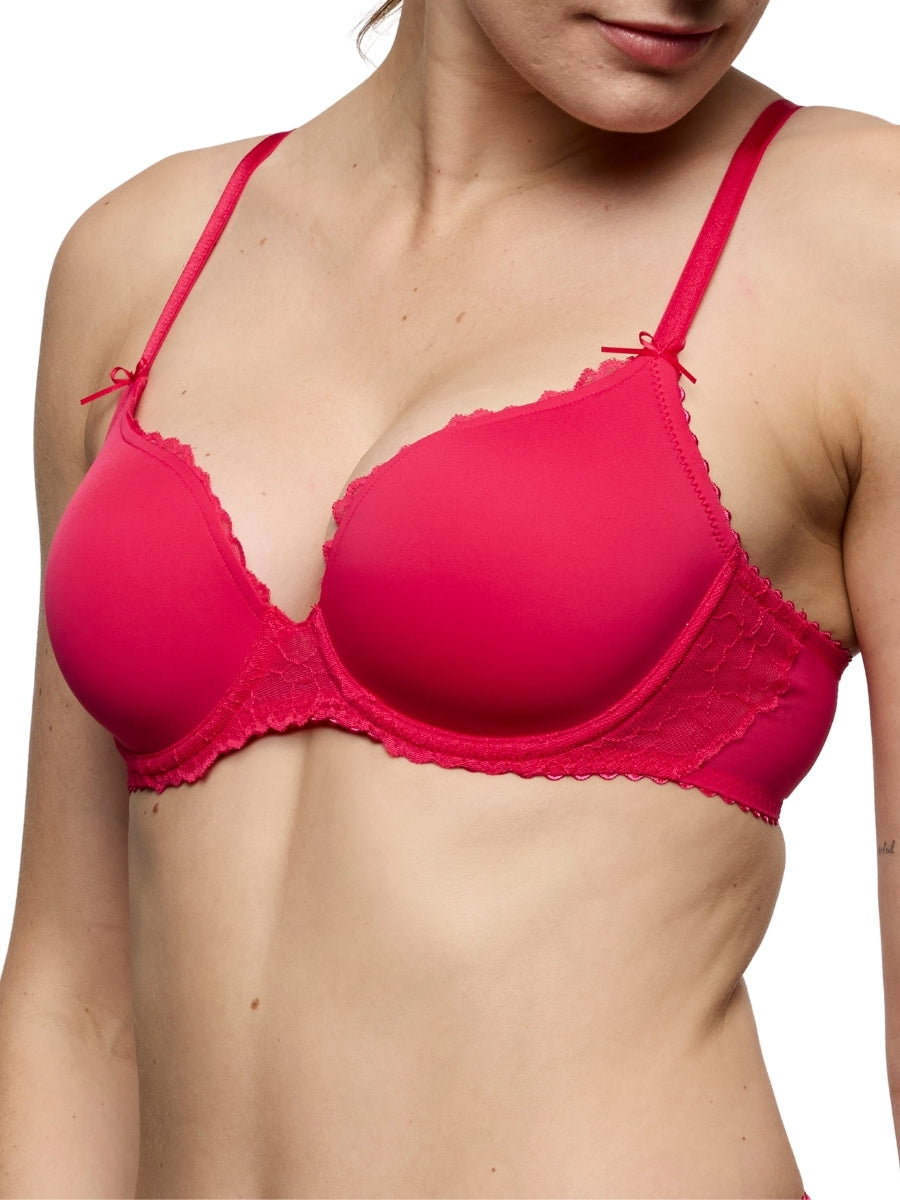 Azelie Padded Heartshape Bra - Raspberry