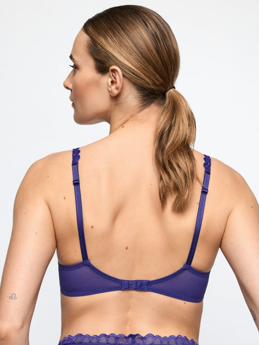 Cerina Padded Plunge Bra - Velvet Eclipse
