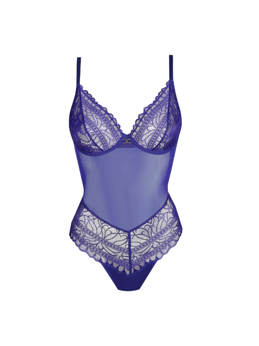 Cerina Plunge Bodysuit - Velvet Eclipse