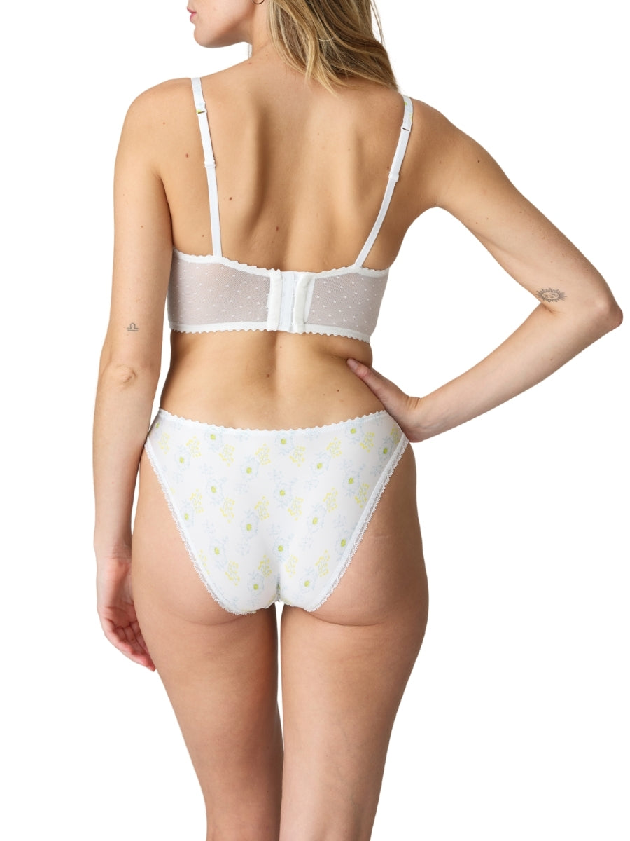 Chen Horizontal Seam Balcony Bra - White Yacht