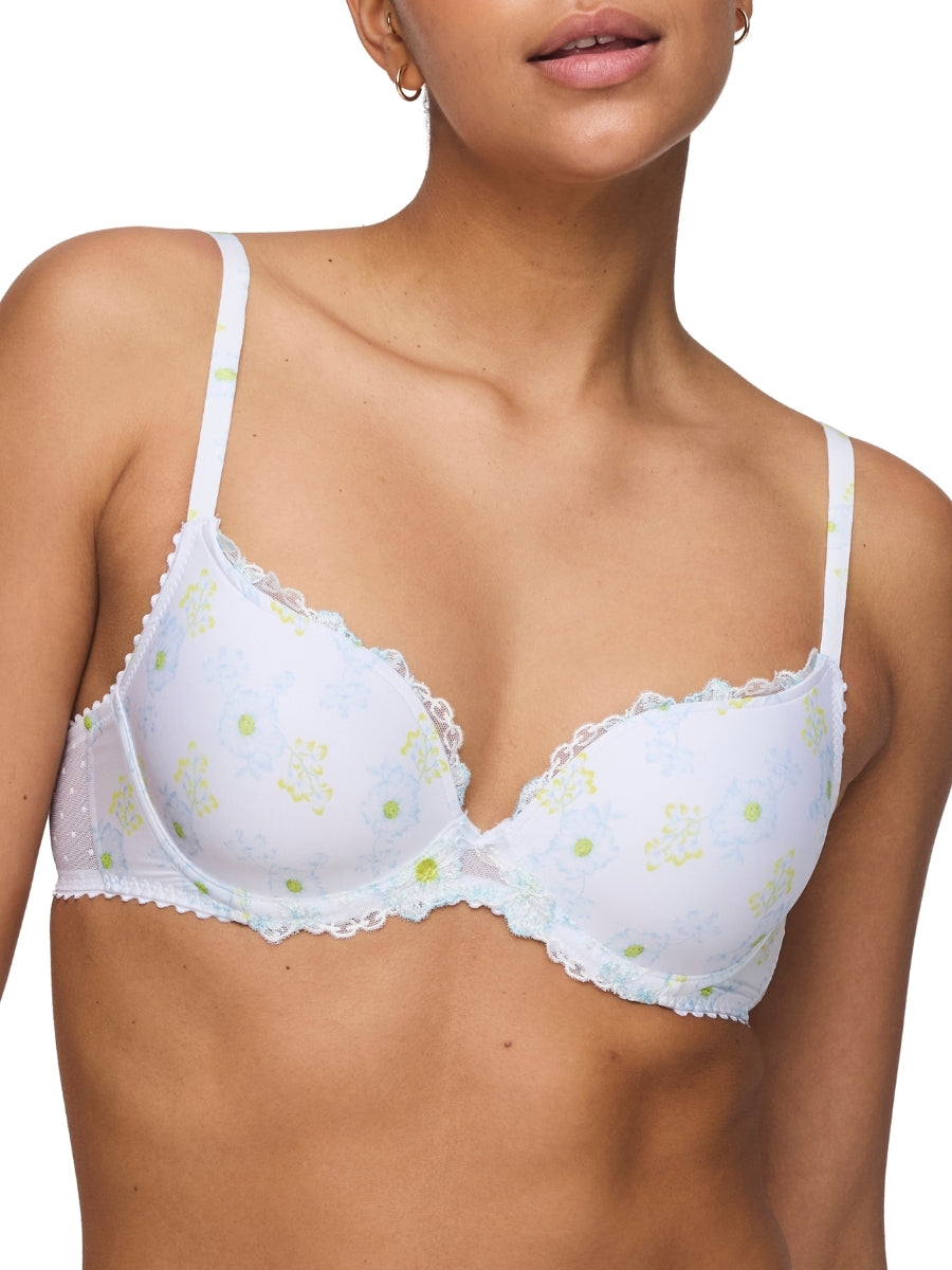 Chen Padded Heartshape Bra - White Yacht