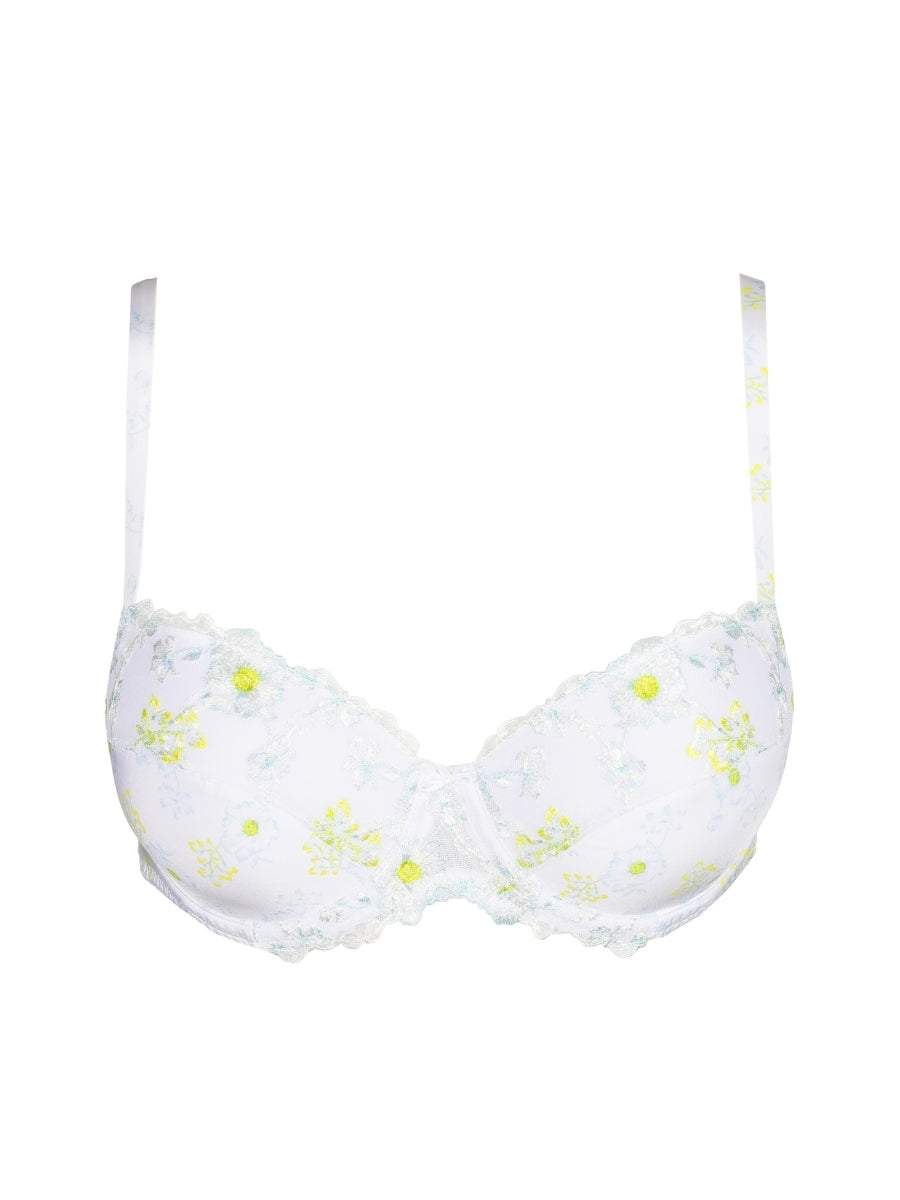 Chen Padded Balcony Bra - White Yacht