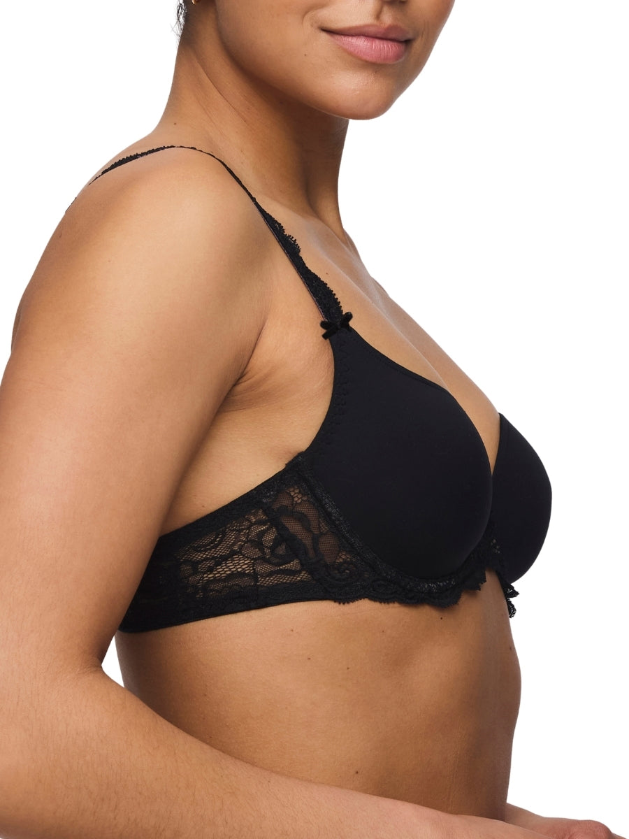 Cyrile Padded Heartshape Bra - Black