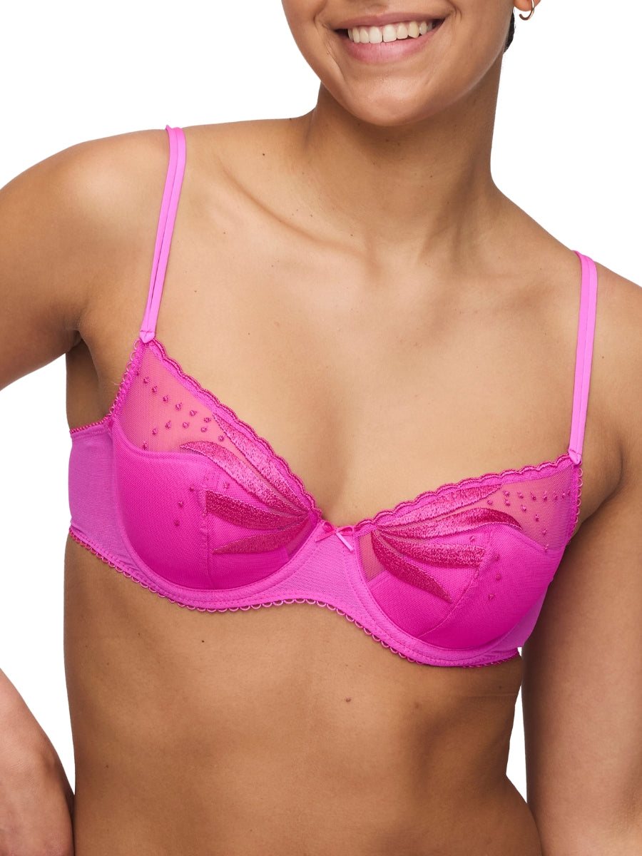 Etoile Half Padded Plunge Bra - Cactus Flower