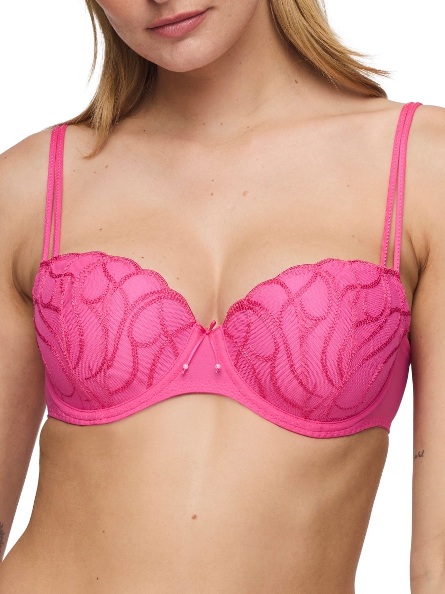 Heleen Padded Balcony Bra - Hollywood Pink