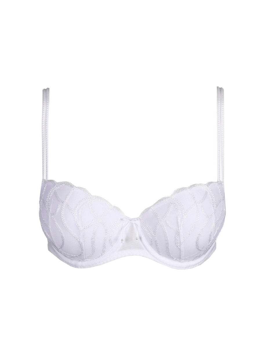 Heleen Padded Balcony Bra - White