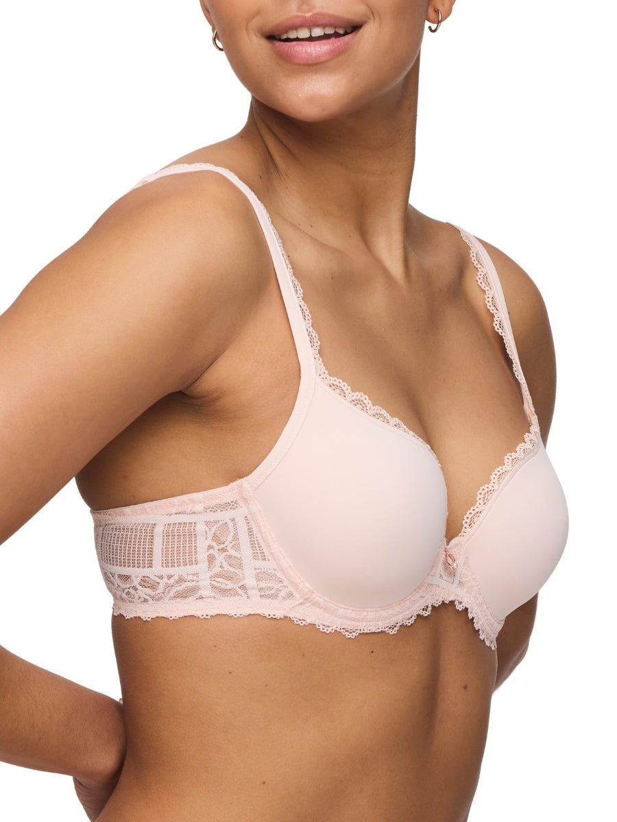 Jadei Padded Heartshape Bra - Glossy Pink