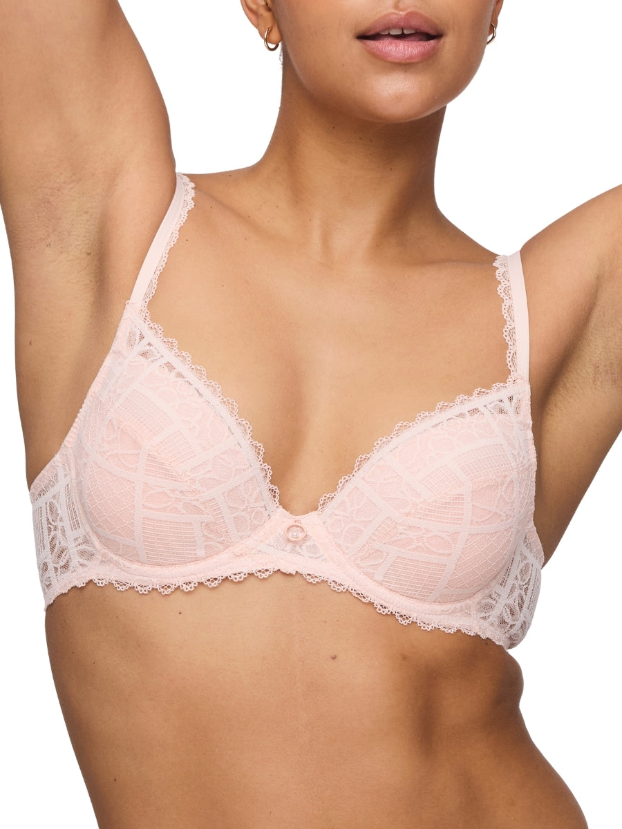 Jadei Push Up Bra - Glossy Pink