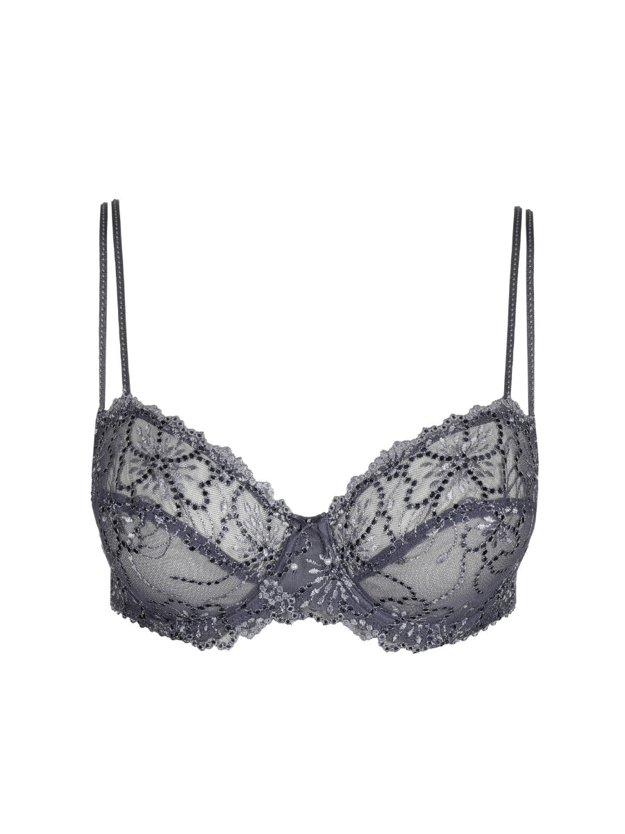 Jane Horizontal Seam Balcony Bra - Blue Shadow