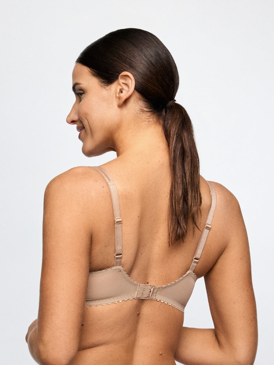 Jane Horizontal Seam Balcony Bra - Sand