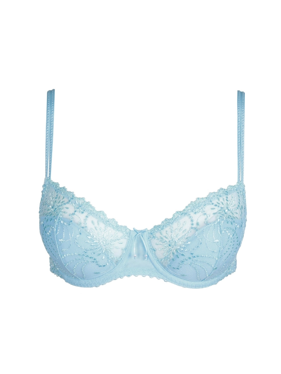 Jane Half Padded Balcony Bra - Milky Blue